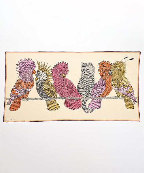 PLAIN PEOPLE / プレインピープル マフラー・ショール・スヌード・ストール | 【INOUI EDITIONS/イヌイエディション】ストール/CARACAT（ホワイト）