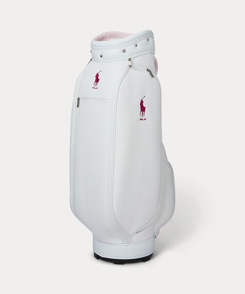 【最終値下】POLO ゴルフバッグ ネイビー/ホワイト RLX）Polo ベア ゴルフ バッグ｜ポロ ゴルフ アールエルエックス