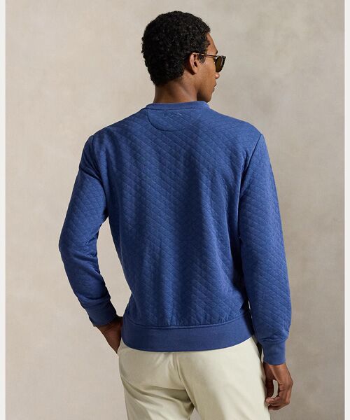 POLO GOLF / RLX / ポロ ゴルフ / RLX スウェット | （RLX）キルテッド ダブルニット クルーネック スウェットシャツ | 詳細3