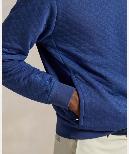 POLO GOLF / RLX / ポロ ゴルフ / RLX スウェット | （RLX）キルテッド ダブルニット クルーネック スウェットシャツ | 詳細4