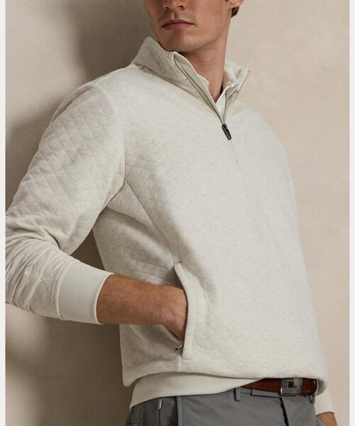 POLO GOLF / RLX / ポロ ゴルフ / RLX スウェット | （RLX）キルテッド ダブルニット モックネック スウェットシャツ | 詳細4