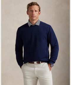 POLO GOLF / RLX / ポロ ゴルフ / RLX スウェット | （RLX）キルテッド ダブルニット クルーネック スウェットシャツ
