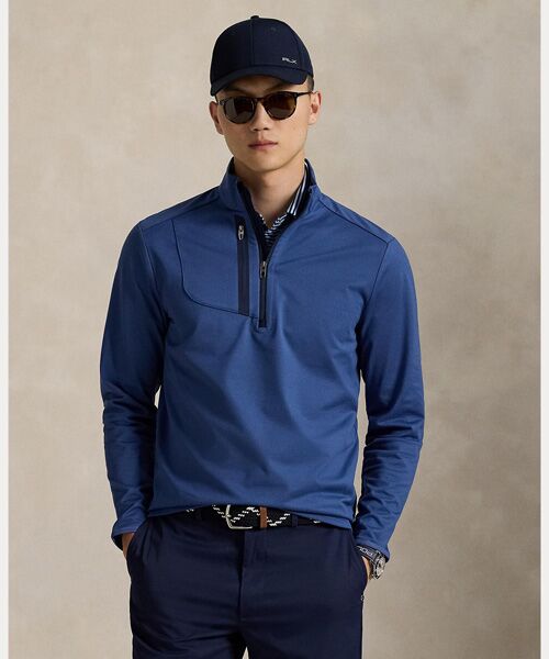 POLO GOLF / RLX/ポロ ゴルフ / RLX (RLX)ストレッチ ジャージー プルオーバー 410ネイビー M POLO GOLF / RLX/ポロ ゴルフ / RLX (RLX)ストレッチ ジャージー プルオーバー 410ネイビー M