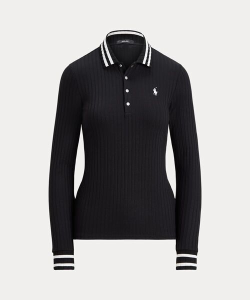 POLO GOLF / RLX / ポロ ゴルフ / RLX ポロシャツ | （RLX）スリム フィット リブニット ロングスリーブ ポロシャツ | 詳細1