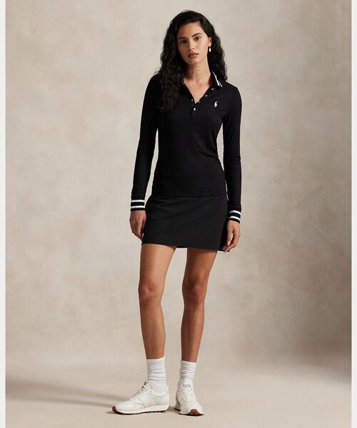 POLO GOLF / RLX / ポロ ゴルフ / RLX ポロシャツ | （RLX）スリム フィット リブニット ロングスリーブ ポロシャツ | 詳細2