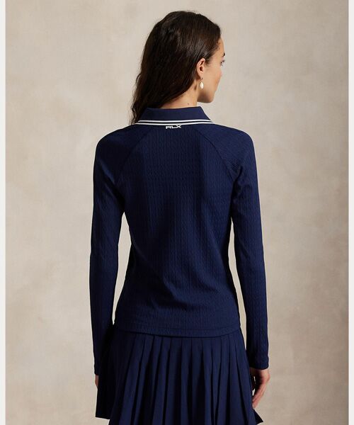 POLO GOLF / RLX / ポロ ゴルフ / RLX ポロシャツ | （RLX）ケーブル クォータージップ ロングスリーブ ポロシャツ | 詳細3