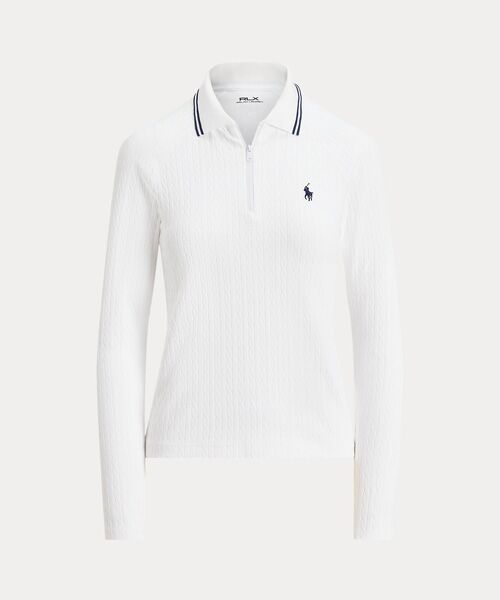 POLO GOLF / RLX / ポロ ゴルフ / RLX ポロシャツ | （RLX）ケーブル クォータージップ ロングスリーブ ポロシャツ | 詳細1