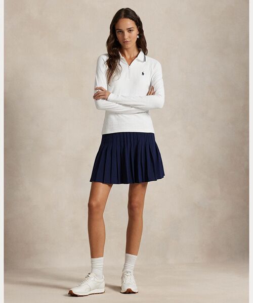 POLO GOLF / RLX / ポロ ゴルフ / RLX ポロシャツ | （RLX）ケーブル クォータージップ ロングスリーブ ポロシャツ | 詳細2