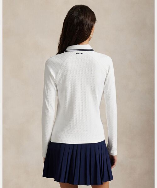POLO GOLF / RLX / ポロ ゴルフ / RLX ポロシャツ | （RLX）ケーブル クォータージップ ロングスリーブ ポロシャツ | 詳細3