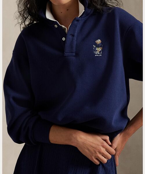 POLO GOLF / RLX / ポロ ゴルフ / RLX ポロシャツ | （RLX）Polo ベア フリース ロングスリーブ ポロシャツ | 詳細4