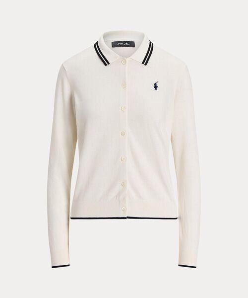 POLO GOLF / RLX / ポロ ゴルフ / RLX カーディガン・ボレロ | （RLX）コットンブレンド ポロカラー カーディガン | 詳細1