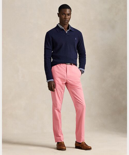 POLO GOLF / RLX / ポロ ゴルフ / RLX チノ・ワークパンツ | (POLO GOLF)スリム フィット パフォーマンス チノ パンツ(650ピンク)