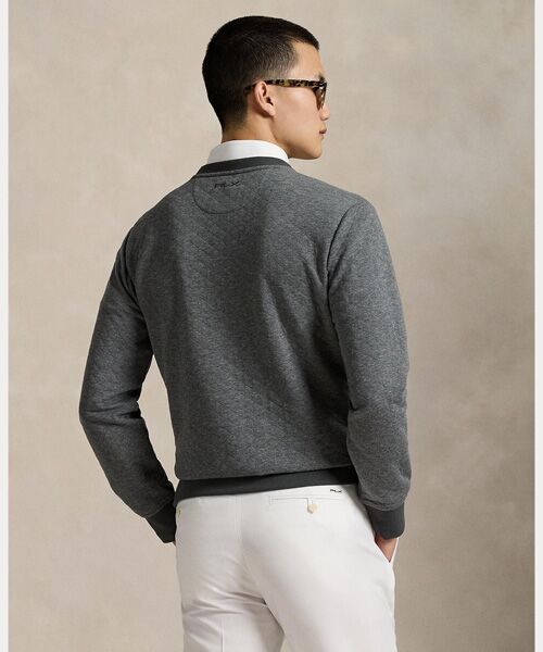 POLO GOLF / RLX / ポロ ゴルフ / RLX スウェット | （RLX）キルテッド ダブルニット クルーネック スウェットシャツ | 詳細3