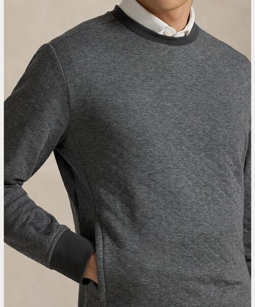 POLO GOLF / RLX / ポロ ゴルフ / RLX スウェット | （RLX）キルテッド ダブルニット クルーネック スウェットシャツ | 詳細4