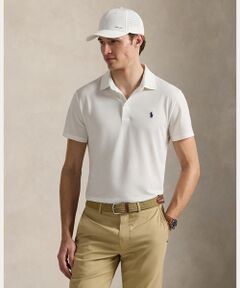 RLX ベア刺繍　ポロシャツ Mサイズ ホワイト RLX）テーラード フィット Polo ベア ポロシャツ （ポロシャツ