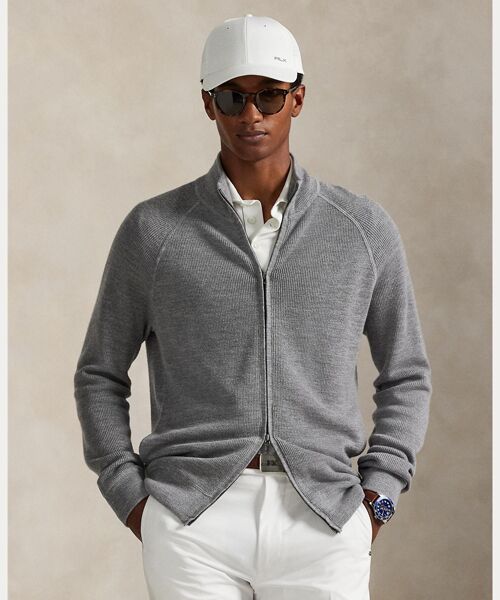 POLO GOLF / RLX/ポロ ゴルフ / RLX (RLX)パフォーマンス フルジップ セーター 020グレー S POLO GOLF / RLX/ポロ ゴルフ / RLX (RLX)パフォーマンス フルジップ セーター 020グレー S
