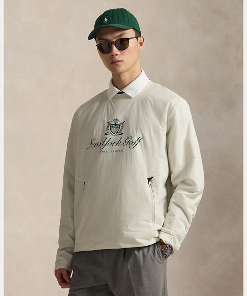 POLO GOLF / RLX / ポロ ゴルフ / RLX カットソー | （RLX）ストレッチ ハイブリッド グラフィック プルオーバー（100ホワイト）