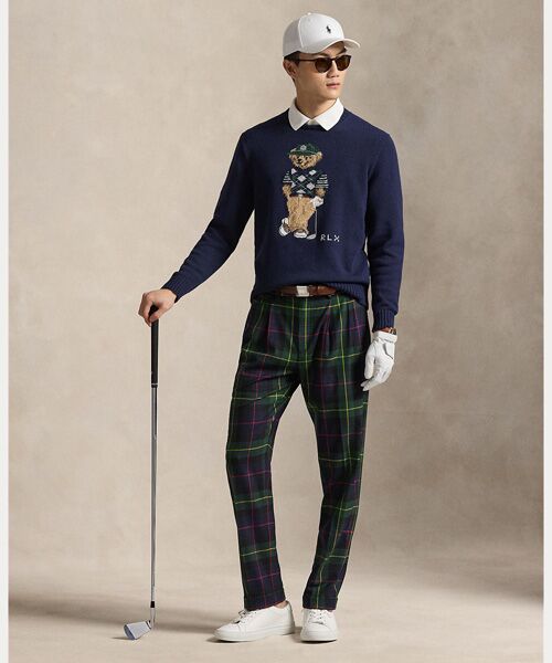 POLO GOLF / RLX / ポロ ゴルフ / RLX その他パンツ | （RLX）チェック パフォーマンス ウールブレンド トラウザー（310グリーン）