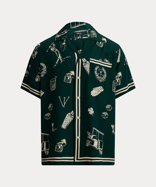 POLO GOLF / RLX / ポロ ゴルフ / RLX シャツ・ブラウス | （RLX）クラシック フィット ゴルフプリント キャンプ シャツ | 詳細1