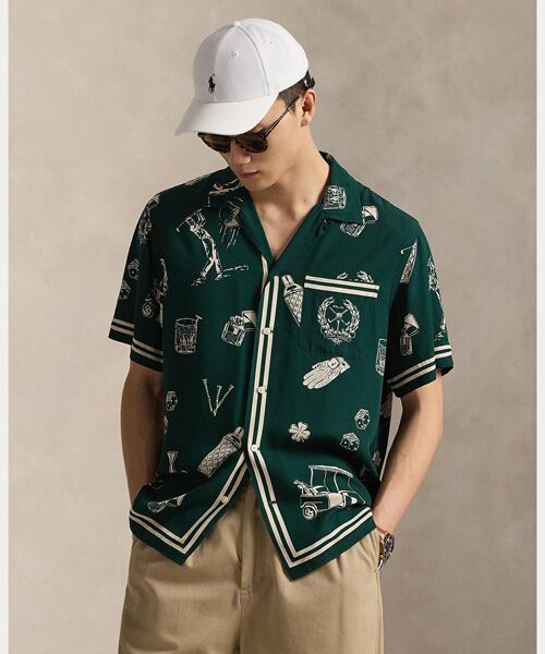 POLO GOLF / RLX / ポロ ゴルフ / RLX シャツ・ブラウス | （RLX）クラシック フィット ゴルフプリント キャンプ シャツ | 詳細5