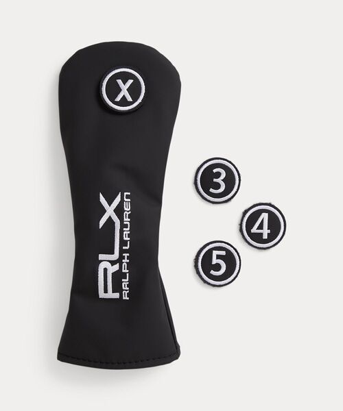 POLO GOLF / RLX / ポロ ゴルフ / RLX スポーツグッズ | （RLX）エンブロイダリーロゴ ゴルフ ハイブリッド ヘッドカバー（001ブラック）