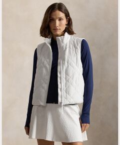 POLO GOLF / RLX / ポロ ゴルフ / RLX ベスト | （RLX）ハイブリッド キルテッドパネル スリーブレス ジップ ベスト