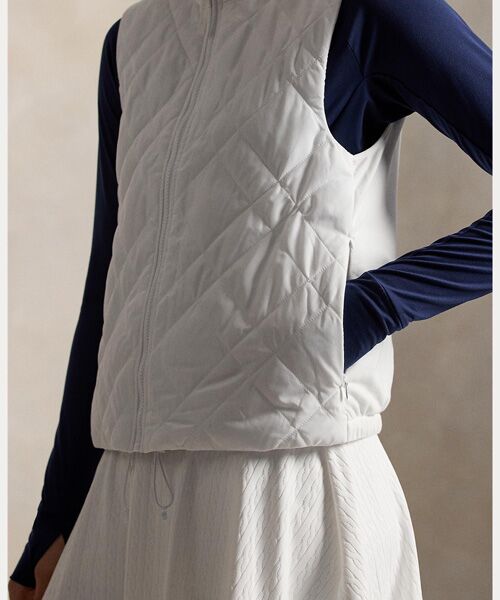 POLO GOLF / RLX / ポロ ゴルフ / RLX ベスト | （RLX）ハイブリッド キルテッドパネル スリーブレス ジップ ベスト | 詳細5