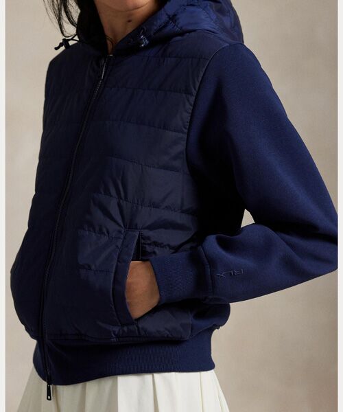 POLO GOLF / RLX / ポロ ゴルフ / RLX パーカー | （RLX）ハイブリッド フリースキルテッド フルジップ フーディ | 詳細4