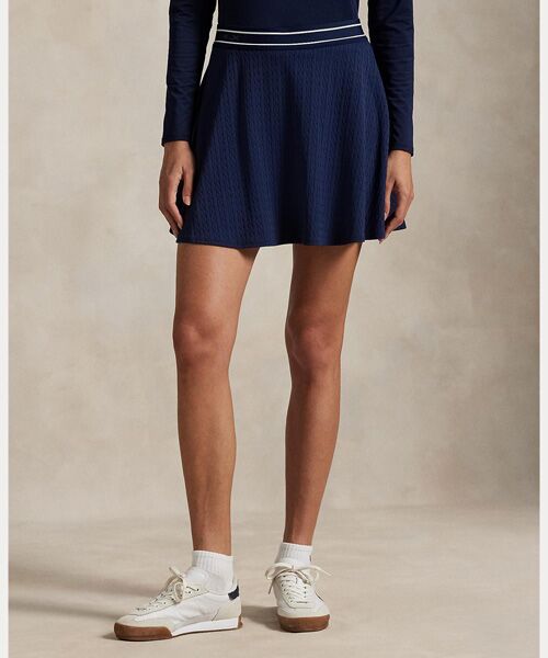 POLO GOLF / RLX / ポロ ゴルフ / RLX ミニ・ひざ丈スカート | （RLX）ケーブルモチーフ Aライン スコート | 詳細2