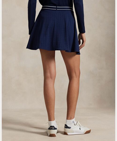 POLO GOLF / RLX / ポロ ゴルフ / RLX ミニ・ひざ丈スカート | （RLX）ケーブルモチーフ Aライン スコート | 詳細3