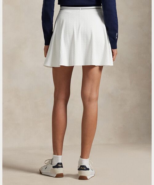POLO GOLF / RLX / ポロ ゴルフ / RLX ミニ・ひざ丈スカート | （RLX）ケーブルモチーフ Aライン スコート | 詳細3