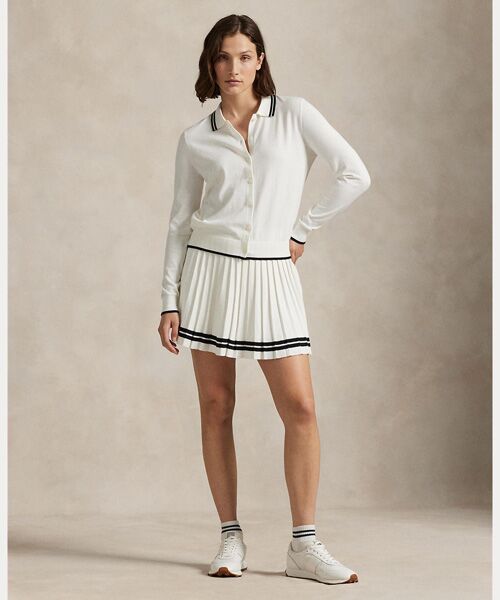 POLO GOLF / RLX / ポロ ゴルフ / RLX ミニ・ひざ丈スカート | （RLX）プリーテッド クリケット スコート（100ホワイト）
