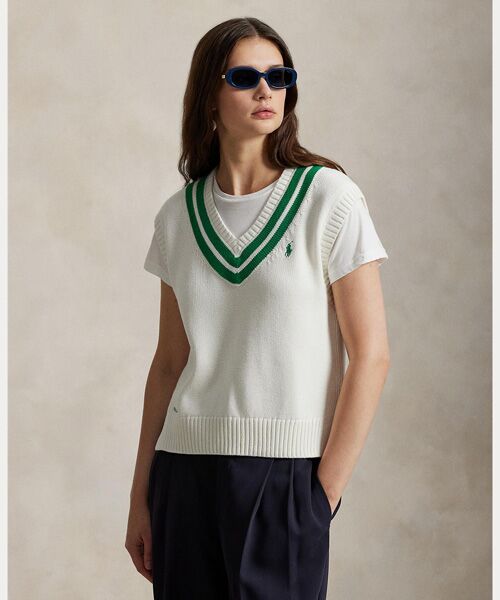 POLO GOLF / RLX / ポロ ゴルフ / RLX ベスト | （RLX）コットンブレンド クリケット セーター ベスト | 詳細5
