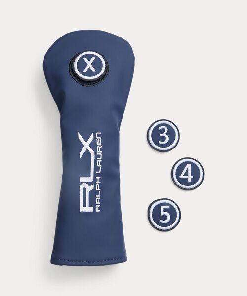POLO GOLF / RLX / ポロ ゴルフ / RLX スポーツグッズ | （RLX）エンブロイダリー ロゴ ゴルフ ハイブリッド ヘッドカバー（410ネイビー）