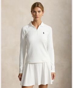 POLO GOLF / RLX / ポロ ゴルフ / RLX ポロシャツ | （RLX）ケーブル クォータージップ ロングスリーブ ポロシャツ