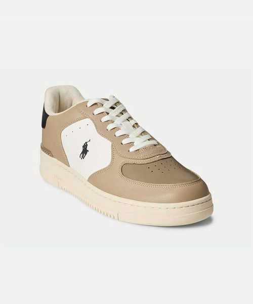 POLO RALPH LAUREN SHOES / ポロラルフローレンシューズ スニーカー | ポロ ラルフローレン P59T マスターズコート カーキ スニーカー | 詳細1