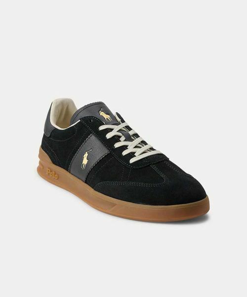 POLO RALPH LAUREN SHOES / ポロラルフローレンシューズ スニーカー | ポロ ラルフローレン P49V HRT AERA PP ブラック スニーカー | 詳細1