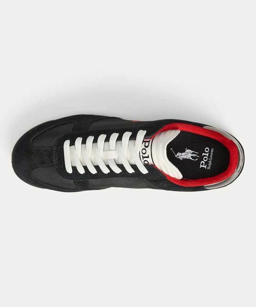 POLO RALPH LAUREN SHOES / ポロラルフローレンシューズ スニーカー | ポロ ラルフローレン RE65 VARICK PP バリック PP ブラックグレー スニーカー | 詳細2