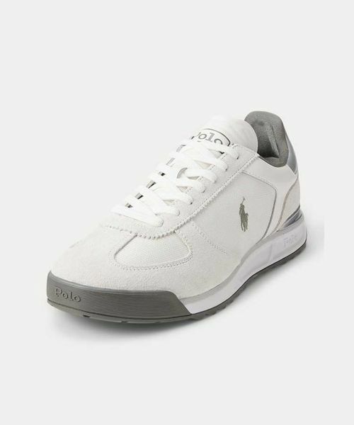 POLO RALPH LAUREN SHOES / ポロラルフローレンシューズ スニーカー | ポロ ラルフローレン RE65 VARICK PP バリック PP ホワイト スニーカー | 詳細1