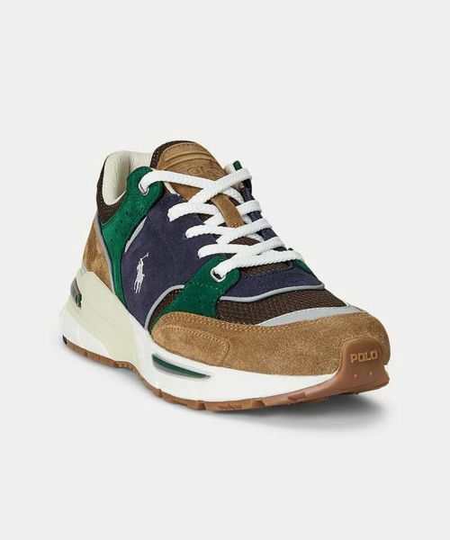 POLO RALPH LAUREN SHOES / ポロラルフローレンシューズ スニーカー | ポロ ラルフローレン RE69 TRACKSTR 250 イエローネイビー スニーカー | 詳細1