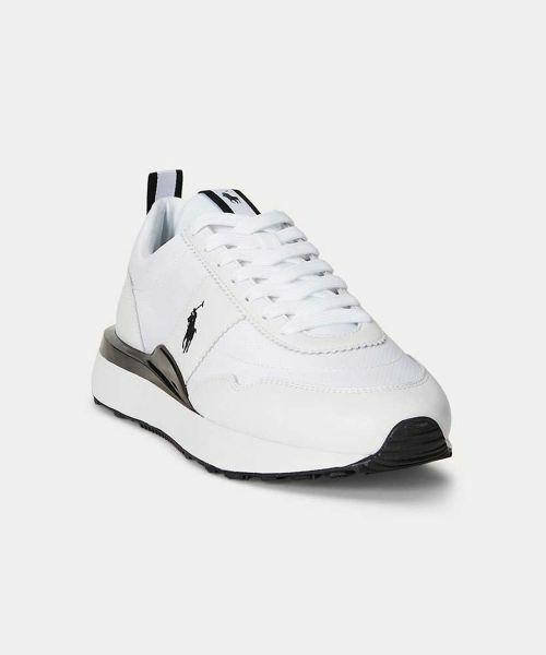 POLO RALPH LAUREN SHOES / ポロラルフローレンシューズ スニーカー | POLO RALPH LAUREN P76V TRAIN 89 RIB ホワイト スニーカー | 詳細1