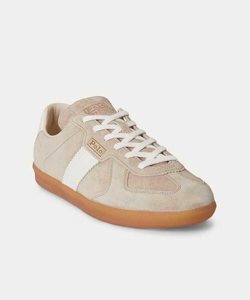 POLO RALPH LAUREN SHOES / ポロラルフローレンシューズ スニーカー | POLO RALPH LAUREN RE82 FIELD CT 100 ベージュ スニーカー | 詳細1