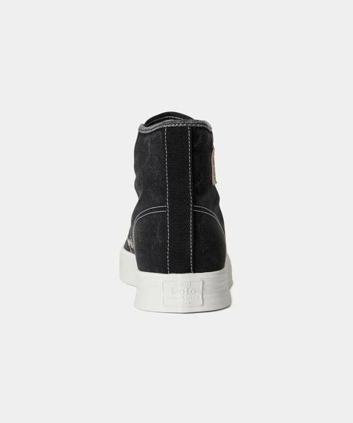 POLO RALPH LAUREN SHOES / ポロラルフローレンシューズ スニーカー | POLO RALPH LAUREN RE78 エアーズ ミッド ブラック スニーカー | 詳細3