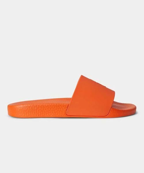 POLO RALPH LAUREN SHOES / ポロラルフローレンシューズ サンダル | POLO RALPH LAUREN RE85 ポロ スライド オレンジ サンダル（オレンジ）