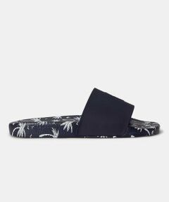 POLO RALPH LAUREN SHOES / ポロラルフローレンシューズ サンダル | POLO RALPH LAUREN RE86 ポロ スライド ホワイトネイビー サンダル