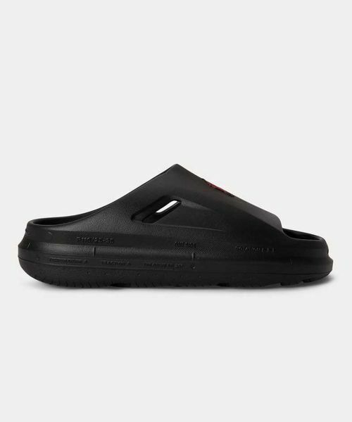 POLO RALPH LAUREN SHOES / ポロラルフローレンシューズ サンダル | POLO RALPH LAUREN RE87 サーベル スライド ブラック サンダル（ブラック）