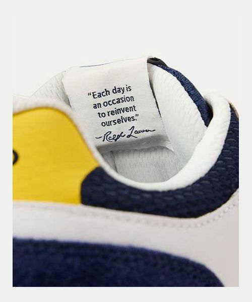 POLO RALPH LAUREN SHOES / ポロラルフローレンシューズ スニーカー | POLO RALPH LAUREN P71V TRAIN 89 V2 ホワイトイエロー | 詳細4