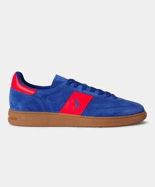 POLO RALPH LAUREN SHOES / ポロラルフローレンシューズ スニーカー | POLO RALPH LAUREN RE83 BEDFORD PP ブルーレッド スニーカー(ブルーレッド)