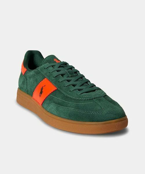 POLO RALPH LAUREN SHOES / ポロラルフローレンシューズ スニーカー | POLO RALPH LAUREN RE83 BEDFORD PP オレンジグリーン スニーカー | 詳細1