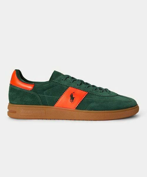 POLO RALPH LAUREN SHOES / ポロラルフローレンシューズ スニーカー | POLO RALPH LAUREN RE83 BEDFORD PP オレンジグリーン スニーカー(オレンジグリーン)